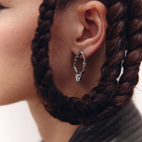 Mini Branch Earrings Silver
