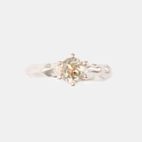 White Love Letter ring