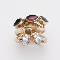 White Kalika ring