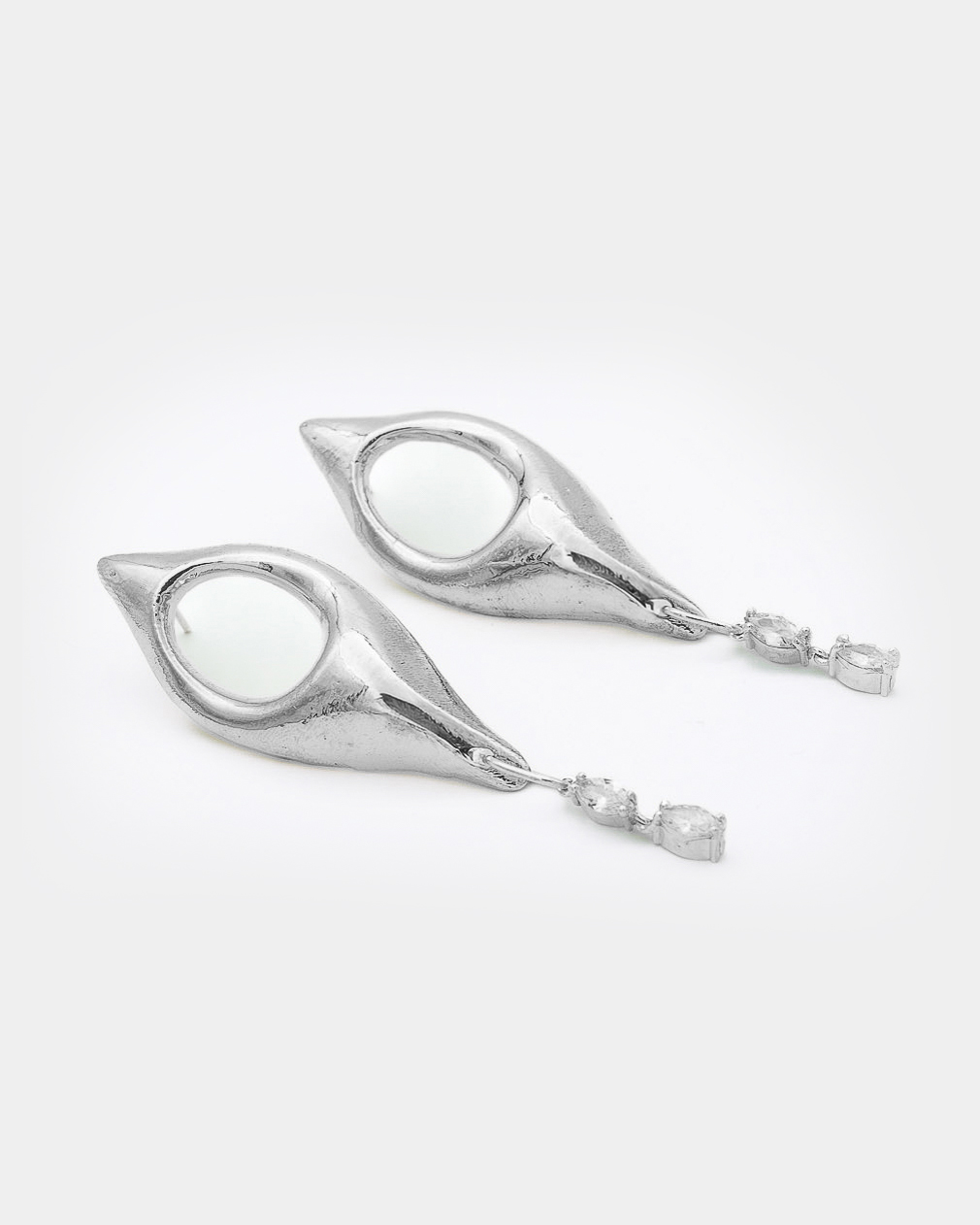 Ananke Silver Earrings