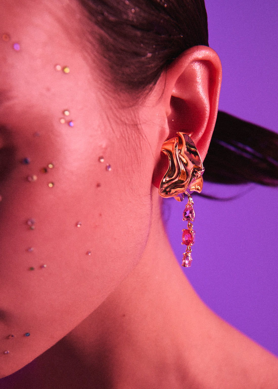 Pink Sayula Earcuff