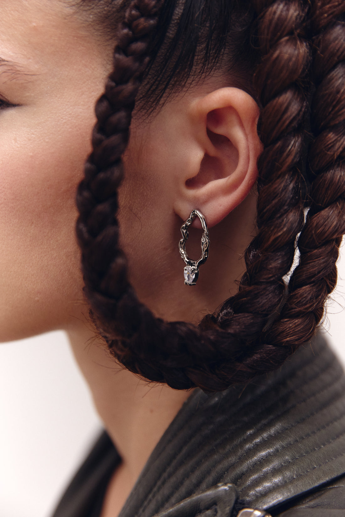 Mini Branch Earrings Silver