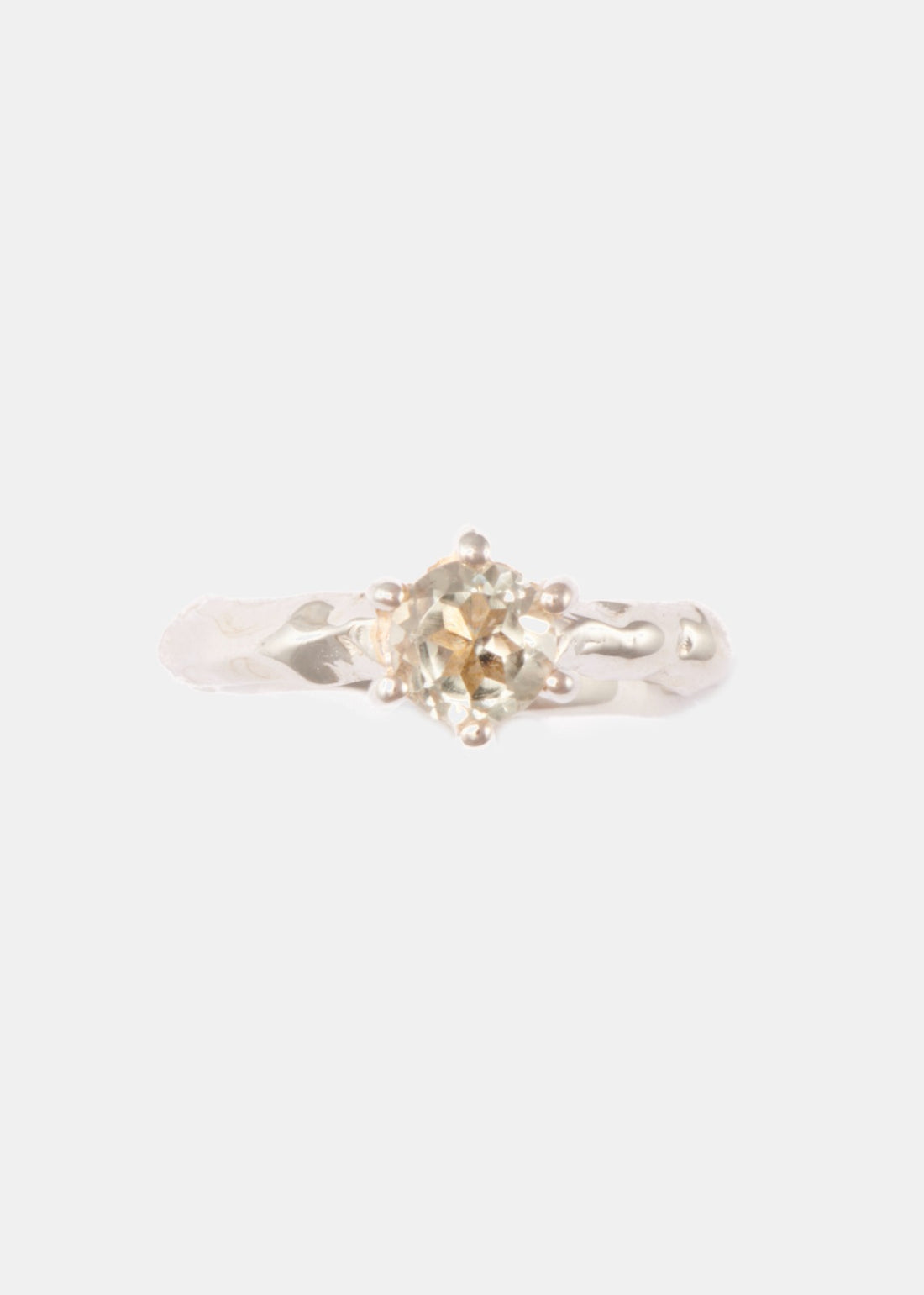 White Love Letter ring