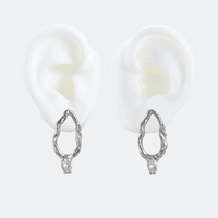 Mini Branch Earrings Silver