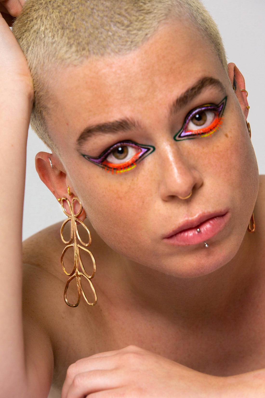 Petal earrings