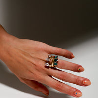 White Galium ring