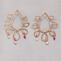 Bloom earrings w/ charms