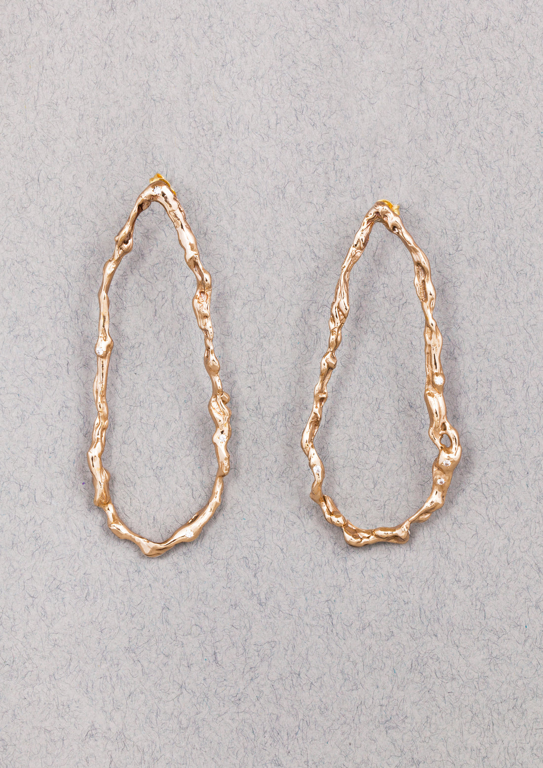 Drop branches earrings