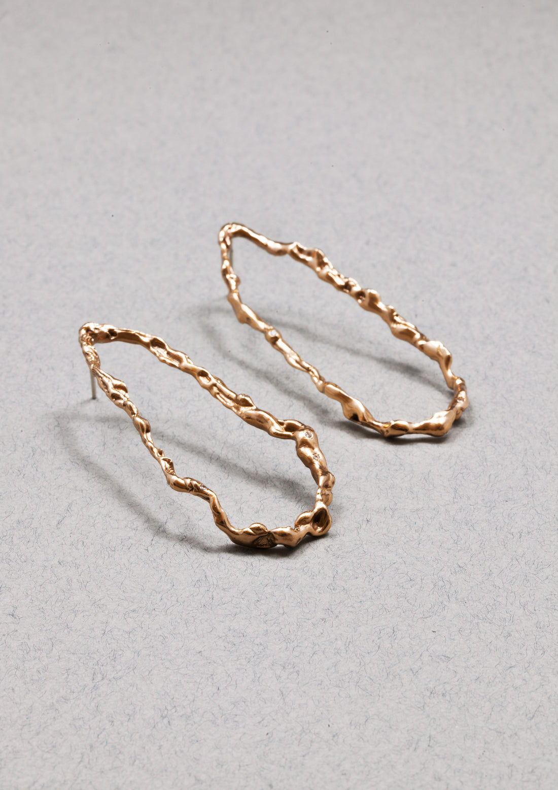 Drop branches earrings